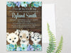 Boys Winter Arctic Animals Baby Shower Invitations