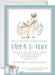 Boys Winter Reindeer Baby Shower Invitations