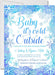 Boys Winter Snowflake Baby Shower Invitations