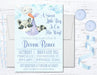 Boys Woodlands Raccoon Baby Shower Invitations