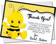 Bumble Bee Baby Shower Thank You Cards