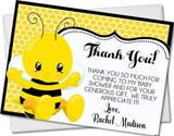 Bumble Bee Baby Shower Thank You Cards