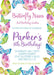 Butterfly Birthday Party Invitations