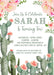 Cactus Birthday Party Invitations