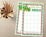 Cactus Succulent Baby Shower Bingo Cards