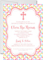 Colorful Pastel Baptism Invitations