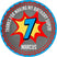 Comic style thank you birthday sticker