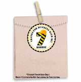 Construction Birthday Stickers