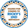 Cookie Monster Birthday Stickers