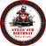 Custom racing party favor label with go-kart driver
