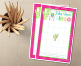 Digital llama baby shower bingo game PDF instant download for baby showers