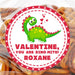 Dinosaur Valentine's Day Stickers