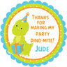 Dinosaur Party Birthday Stickers