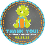 Dinosaur Party Birthday Stickers