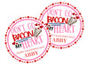 Don't Go Bacon My Heart Valentine's Day Stickers