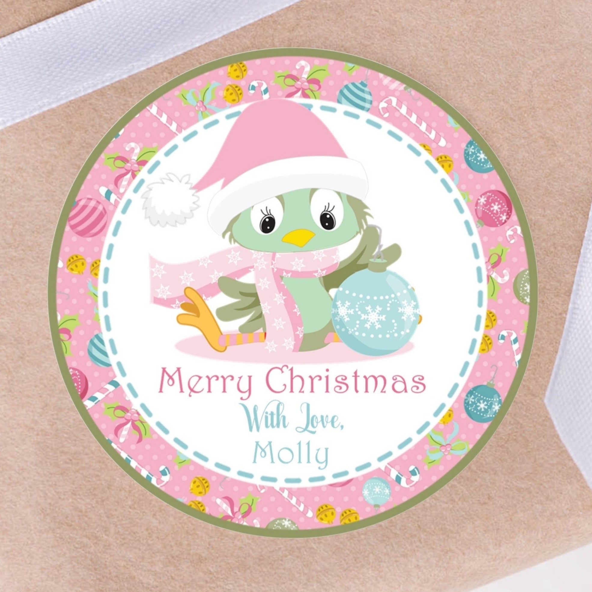 Girls Pastel Christmas Stickers