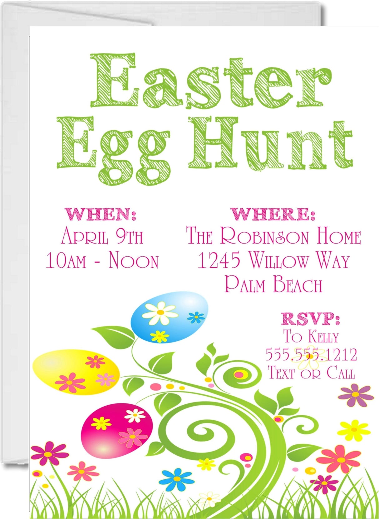 Easter Egg Hunt Invitations