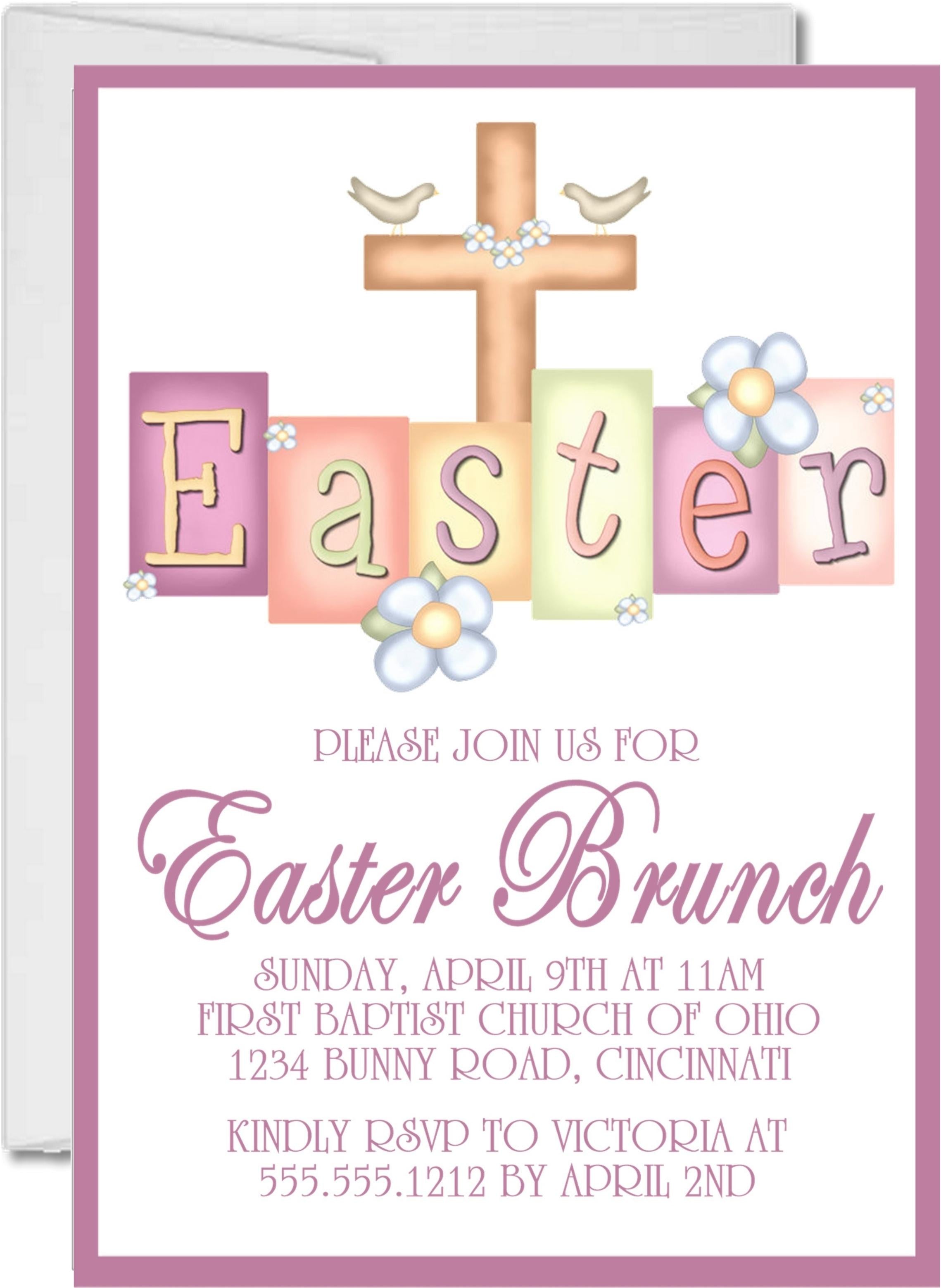 Easter Brunch Invitations