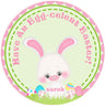 Easter Bunny Stickers – Personalized Happy Easter Favor Labels – Bunny & Easter Egg Party Stickers