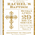 Elegant baptism invitation available in gold 