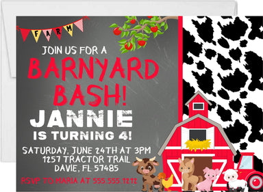 Farm Birthday Party Invitations