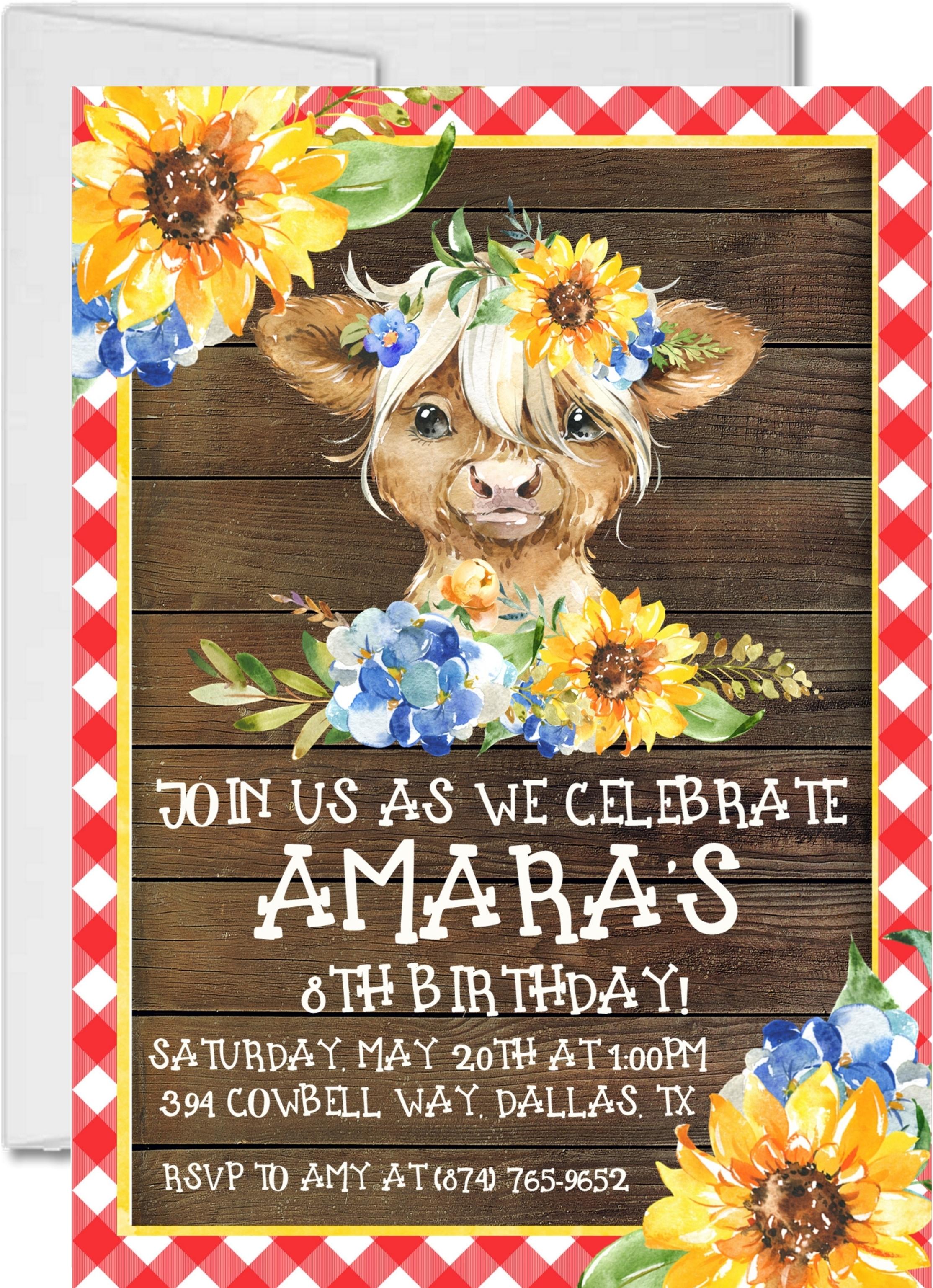 Farm Birthday Party Invitations