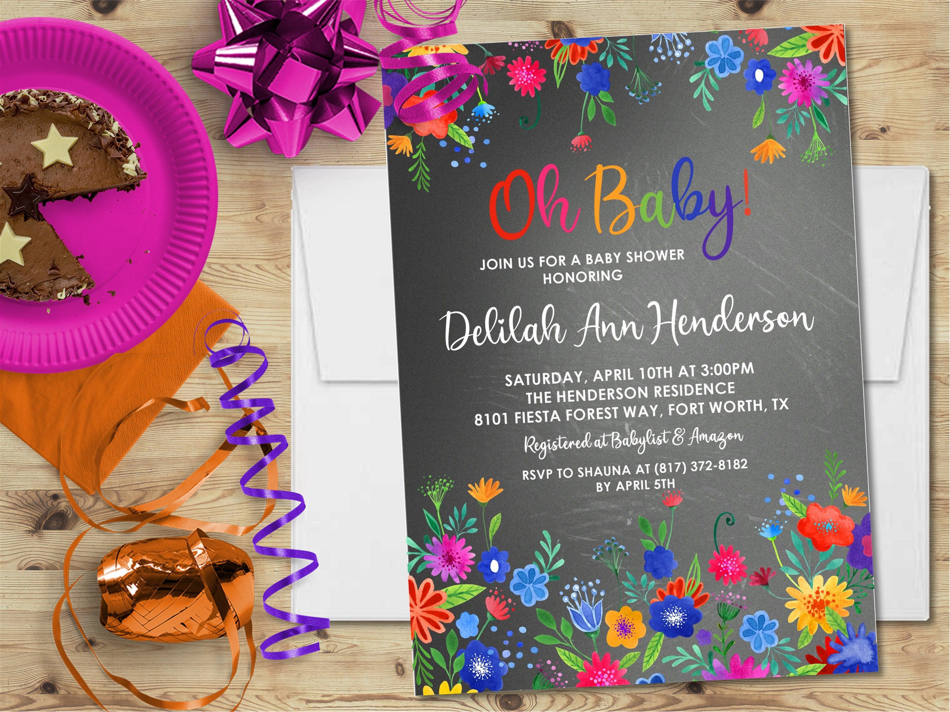 Fiesta Baby Shower Invitations