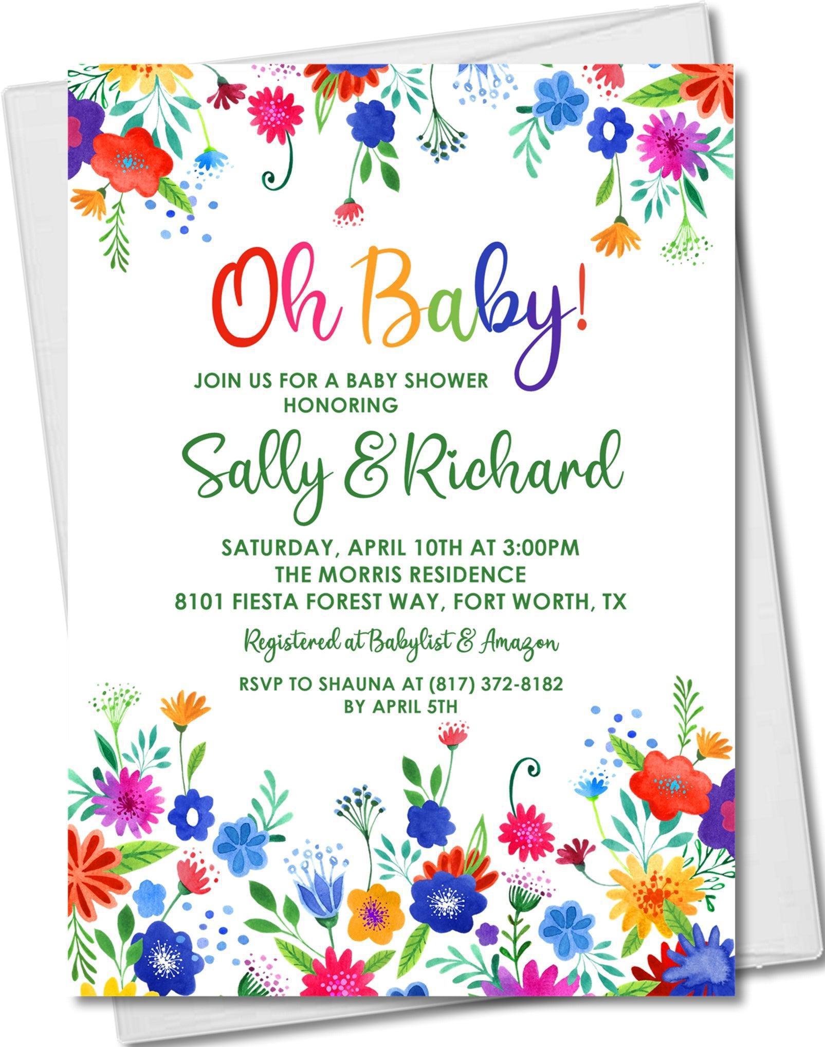 Fiesta Baby Shower Invitations