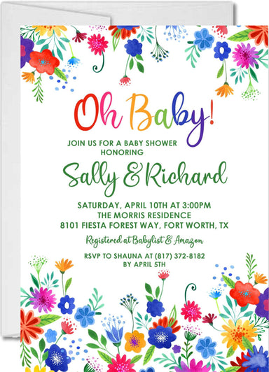 Fiesta Baby Shower Invitations