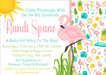 Flamingo Baby Shower Invitations