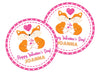 Fox Valentine's Day Stickers