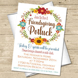 Friendsgiving Potluck Invitations