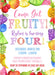 Fruit Birthday Party Invitations