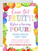 Fruit Birthday Party Invitations