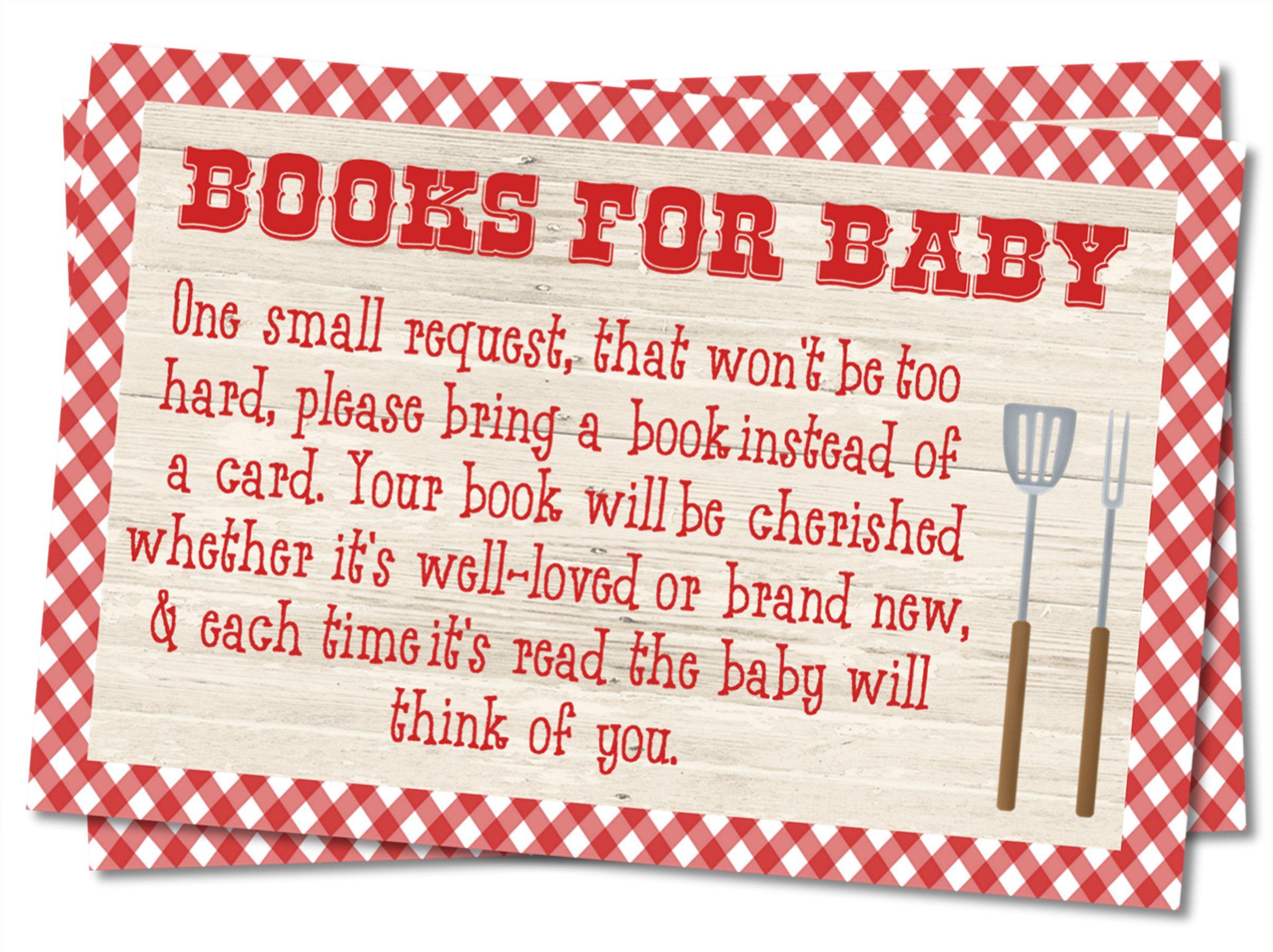 Gender Neutral Baby Q Book Request Cards - Digital Downolad