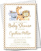 Gender Neutral Boho Safari Animals Baby Shower Invitations