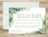 Gender Neutral Eucalyptus Sip And See Invitations