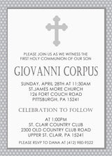 Gender Neutral First Communion Invitations
