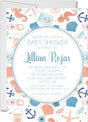 Gender Neutral Nautical Baby Shower Invitations