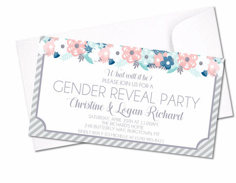 Gender Reveal Party Invitations