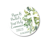 Gender neutral green Communion cross sticker