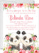 Girl Twins Panda Baby Shower Invitations