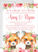 Girl Twins Woodland Fox Baby Shower Invitations