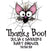 Girl bat baby shower thanks boo favor sticker