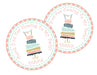 Girls Cake Birthday Party Stickers