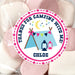 Girls Camping Birthday Party Stickers