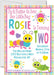 Girls Caterpillar Bug Birthday Party Invitations