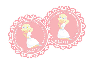 Girls First Communion Stickers