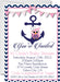 Girls Nautical Baby Shower Invitations