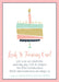 Girls Pastel 1st Birthday Party Invitations